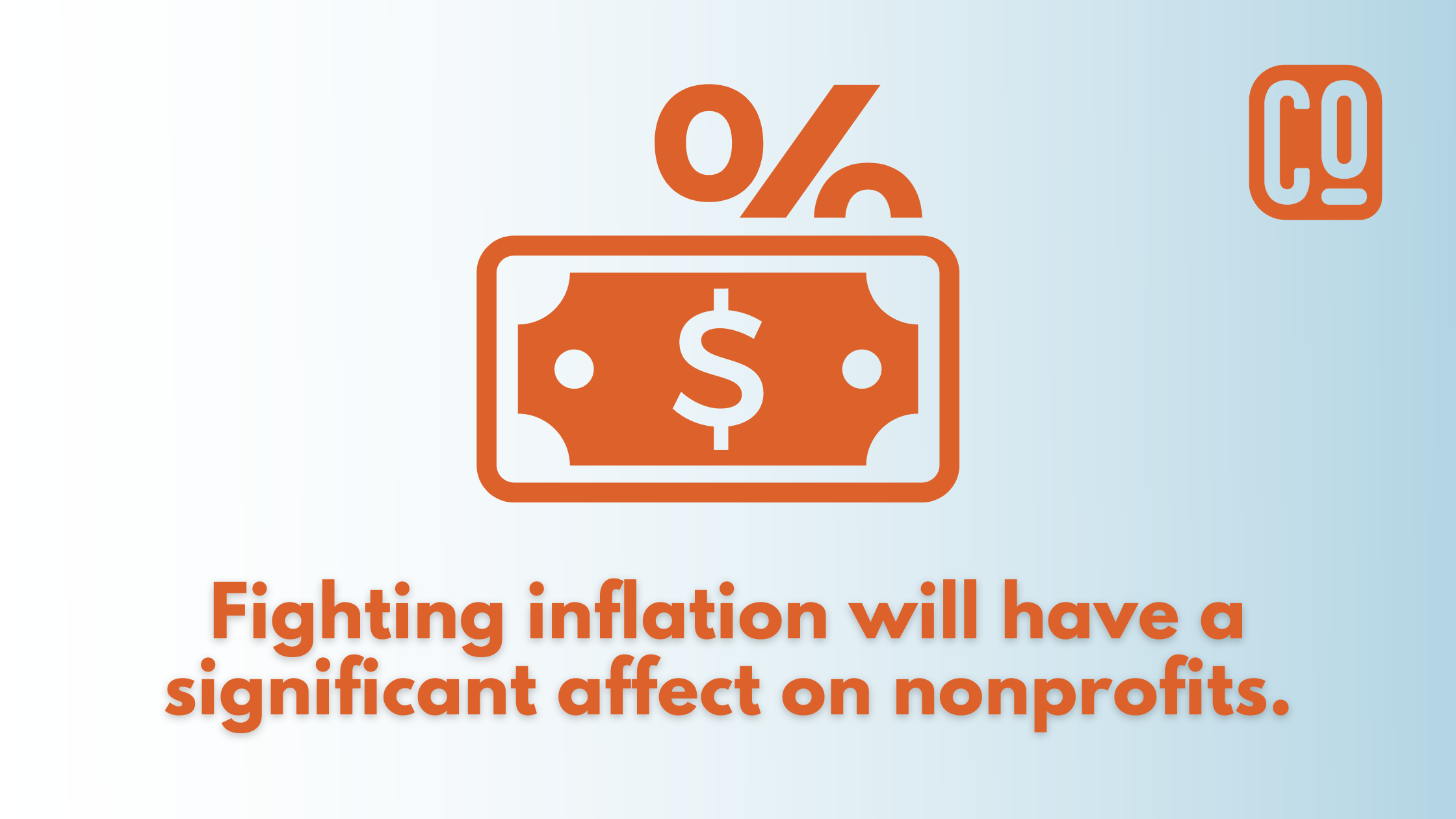 Fighting inflation will have a significant effect on nonprofits